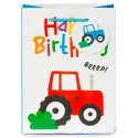 Geschenktüte Happy Birthday Traktor