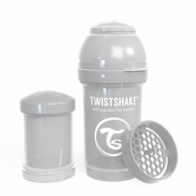 Twistshake Anti-Kolik Flasche pastel grau, 180ml