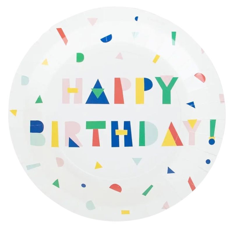 Pappteller Happy Birthday My Little Day