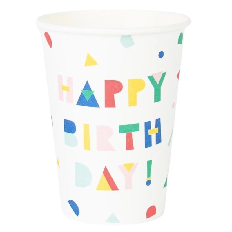 Pappbecher Happy Birthday