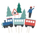 Kuchendeko Cake Topper Eisenbahn