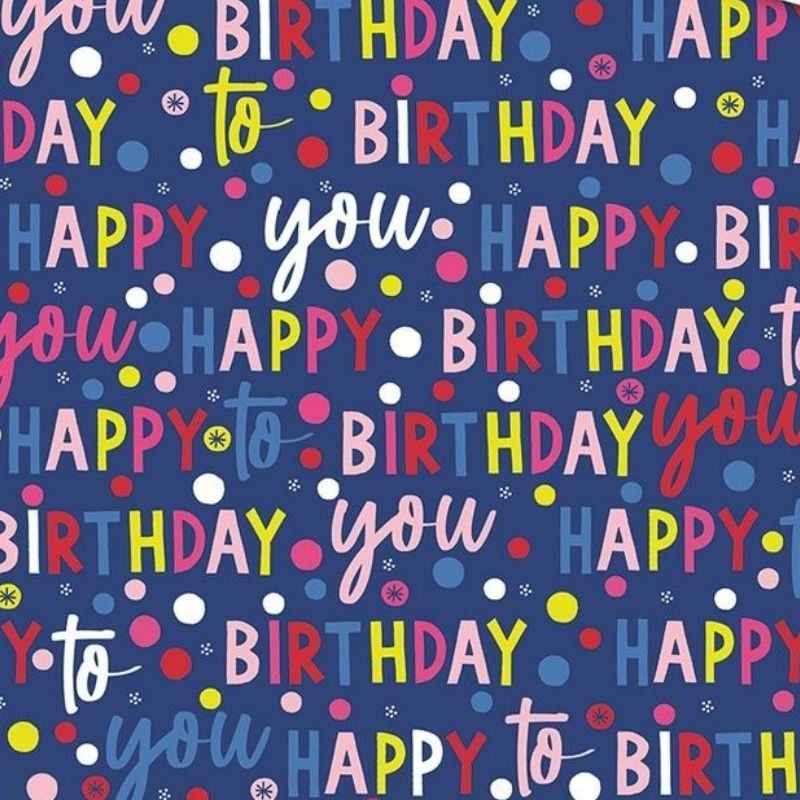 Geschenkpapier Happy Birthday