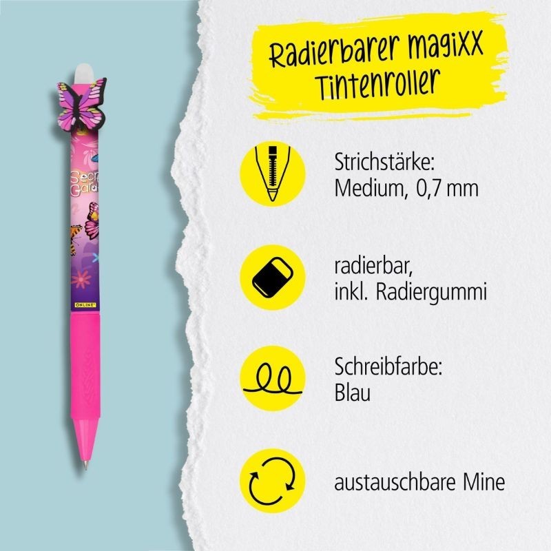 Gelstift Schmetterling löschbar