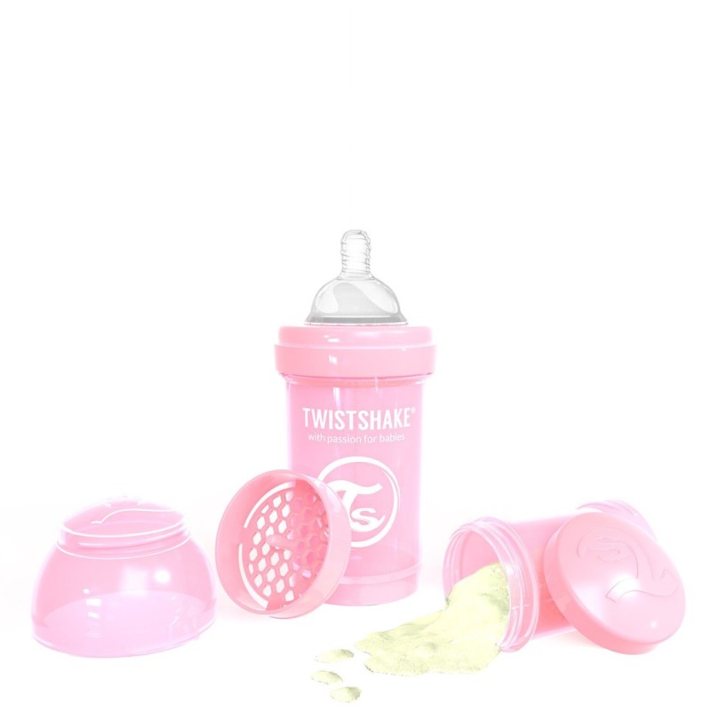 Twistshake Anti-Kolik Flasche pastel pink, 180ml