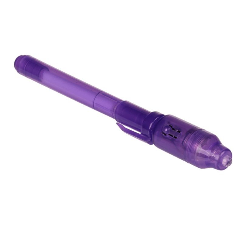 Geheimstift mit unsichtbarer Tinte und UV-Licht