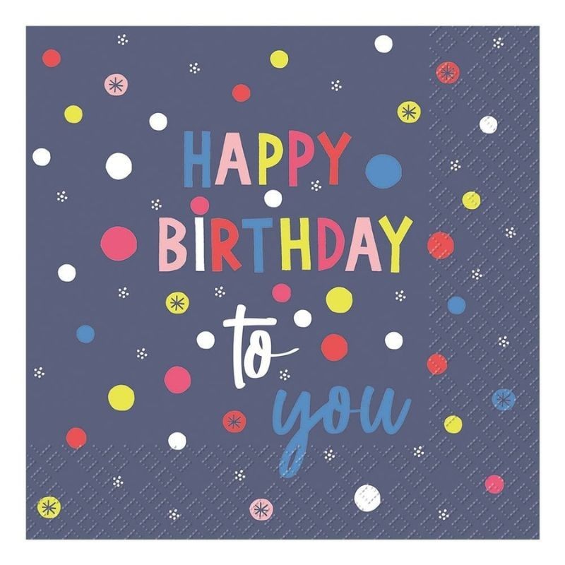 Servietten Happy Birthday to you