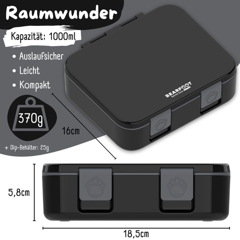 Znünibox Bearfoot Compact schwarz