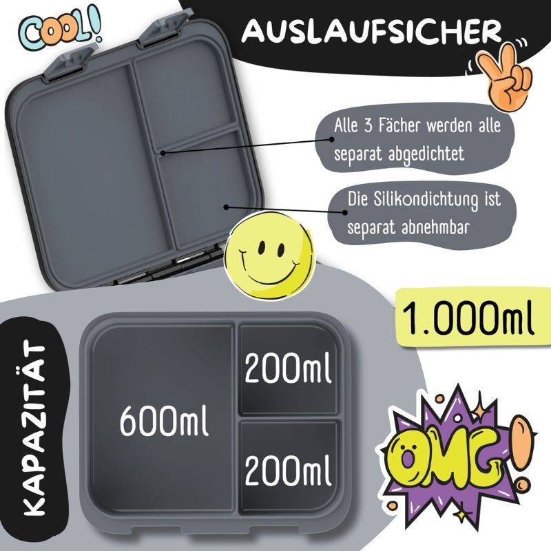 Znünibox Bearfoot Compact schwarz