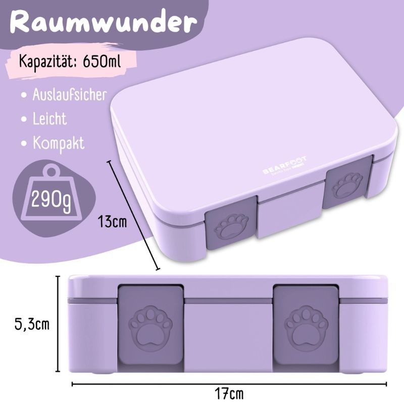 Znünibox Bearfoot Compact lila klein