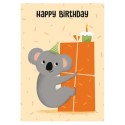 Geburtstagskarte Happy Birthday Koala