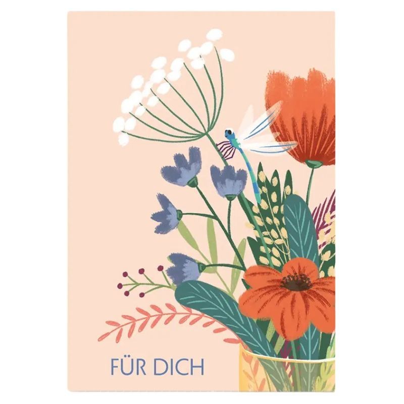 Postkarte Blumenstrauss