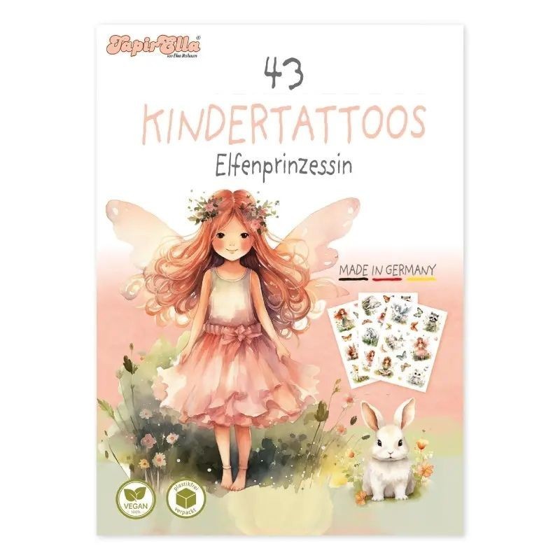 Kindertattoo Set Elfenprinzessin