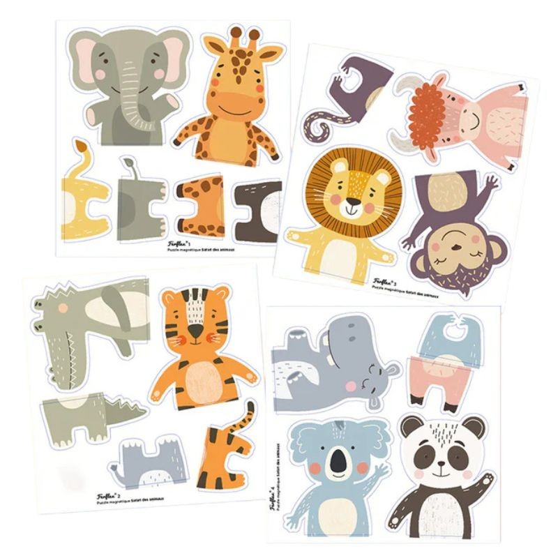 Magnetspiel Puzzle Tiere