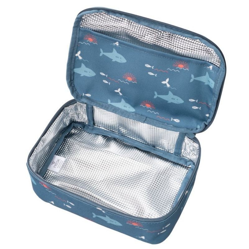 Kühltasche Haie blau