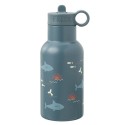 Thermosflasche Haie blau