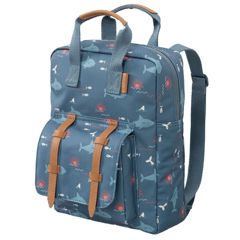 Kinderrucksack Haie blau