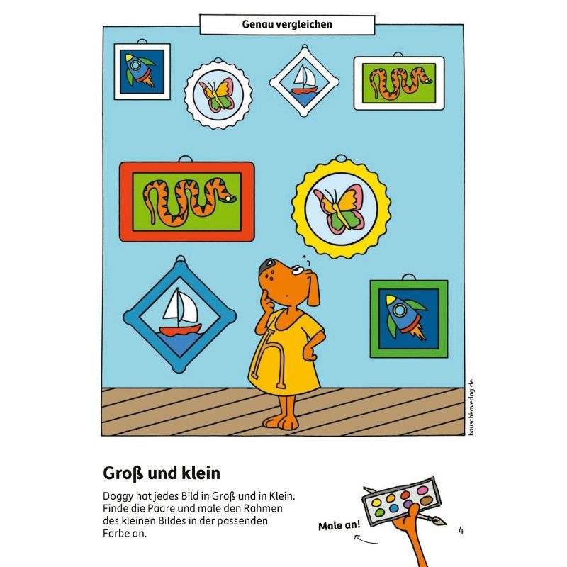 Kindergartenblock Rätselspass, Konzentration und Logik