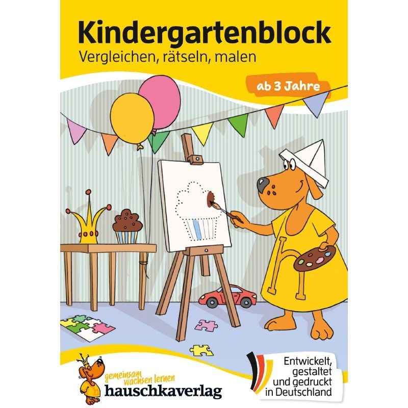 Kindergartenblock Vergleichen, rätseln und malen