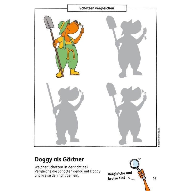 Kindergartenblock Vergleichen, rätseln und malen
