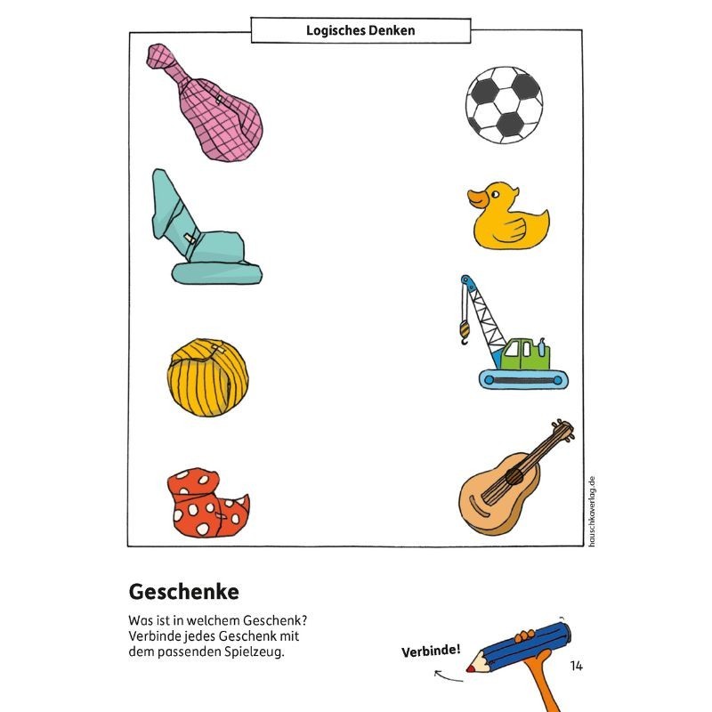 Kindergartenblock Vergleichen, rätseln und malen