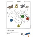 Kindergartenblock Verbinden, vergleichen, Fehler finden