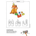 Kindergartenblock Verbinden, vergleichen, Fehler finden