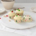Cupcake Muffinförmchen Weihnachten bunt