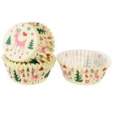 Cupcake Muffinförmchen Weihnachten bunt
