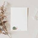 Postkarte Schnecke