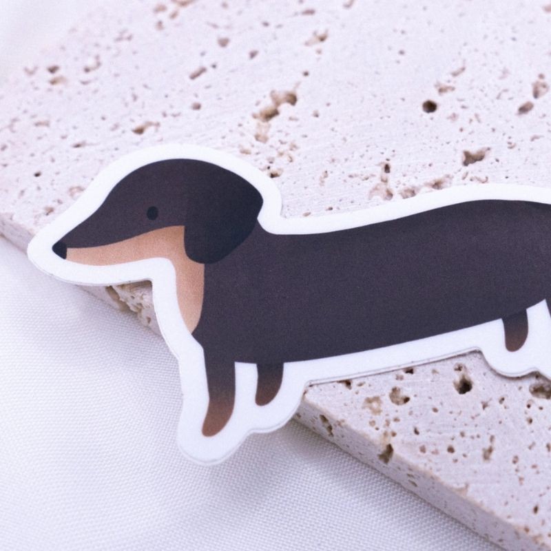 Vinyl Sticker Dackel wasserfest