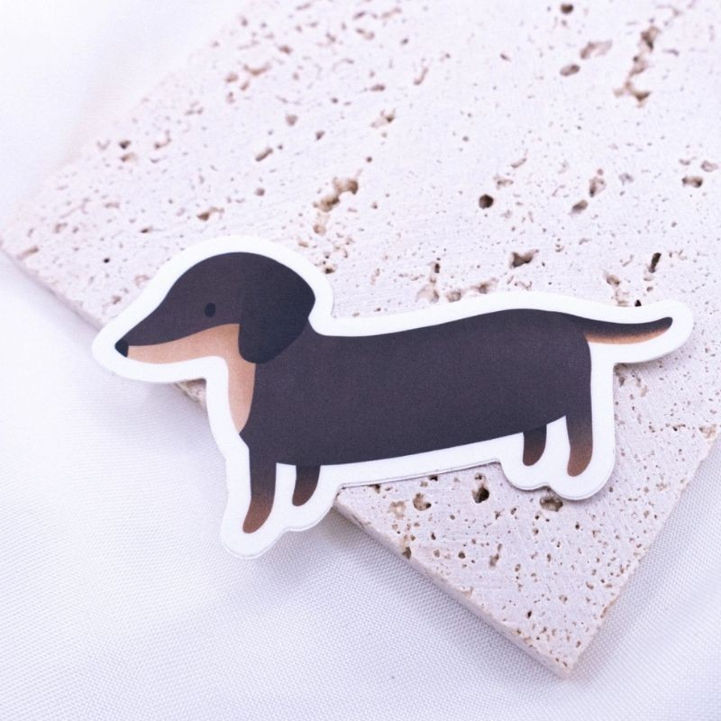 Vinyl Sticker Dackel wasserfest