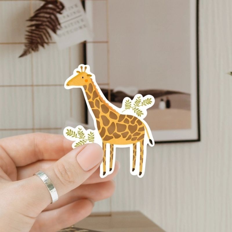 Vinyl Sticker Giraffe wasserfest