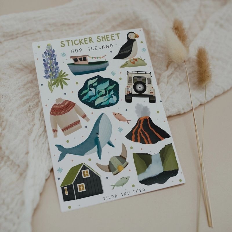 Stickerbogen Polartiere Island Tilda & Theo