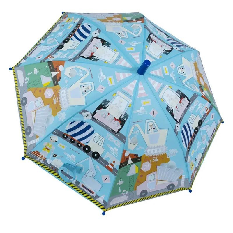 Regenschirm Baustellen Fahrzeuge