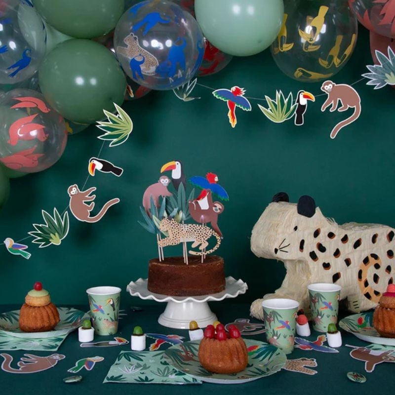 Kuchendeko Cake Topper Regenwald