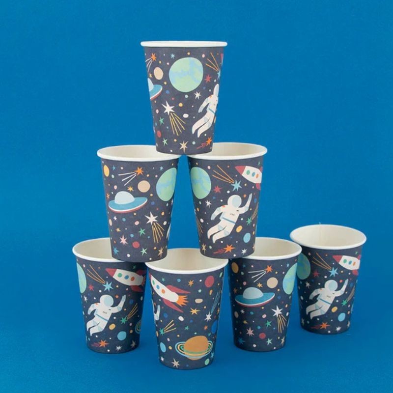 Pappbecher Astronaut Kosmos
