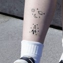 Kindertattoo Rakete 5er Set