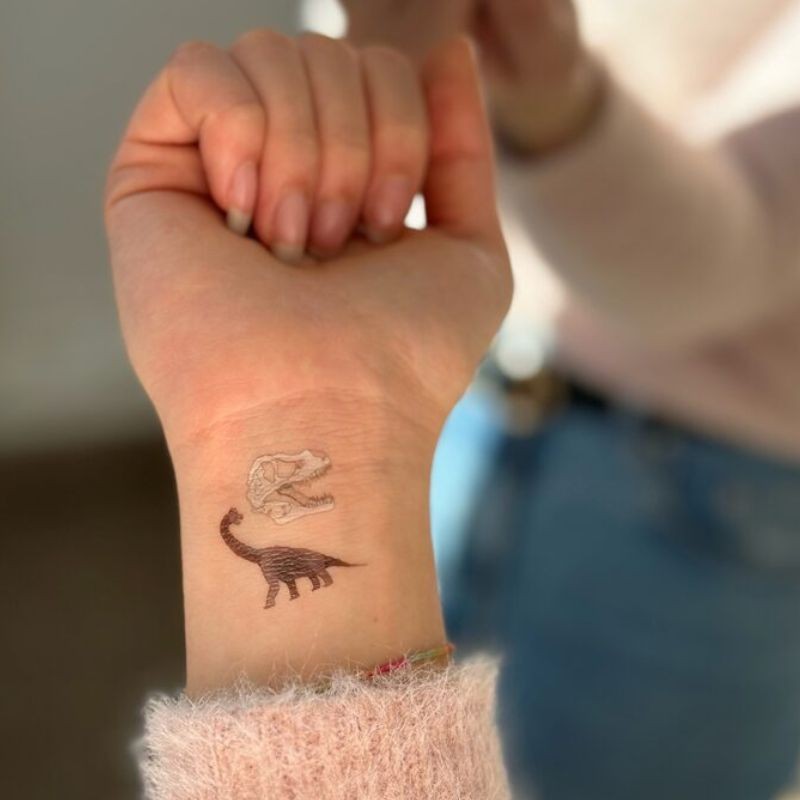 Kindertattoo Jurassic T-Rex 5er Set