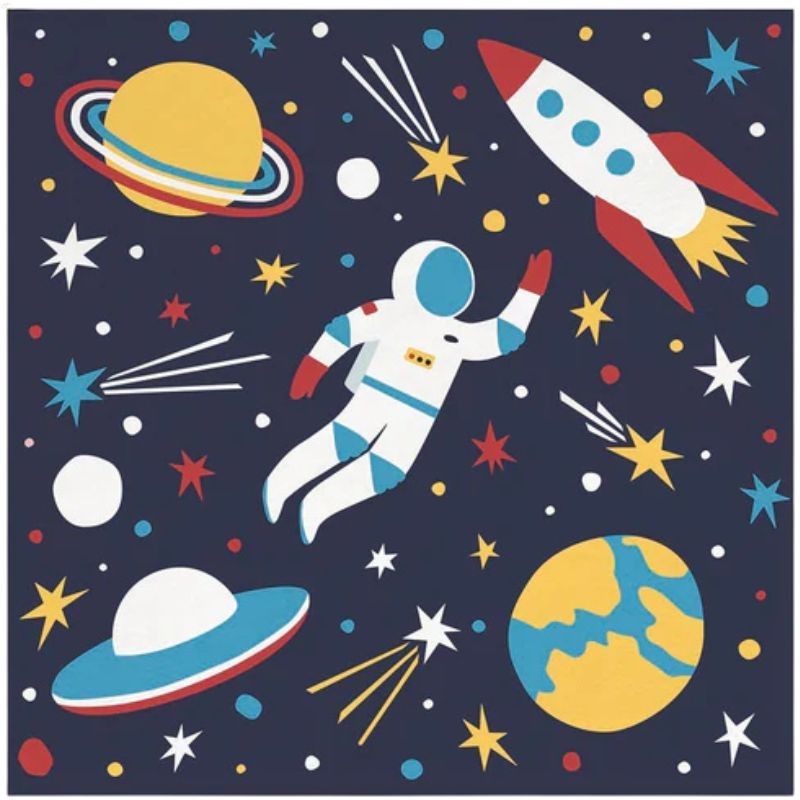 Servietten Astronaut Kosmos