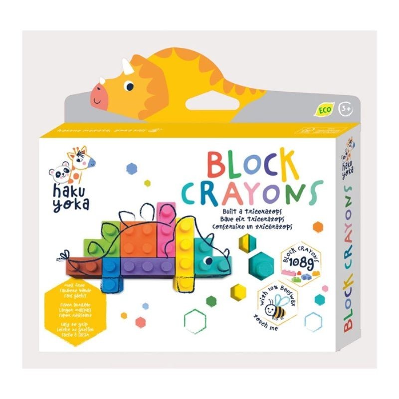 Block Wachsmalstifte Triceratops