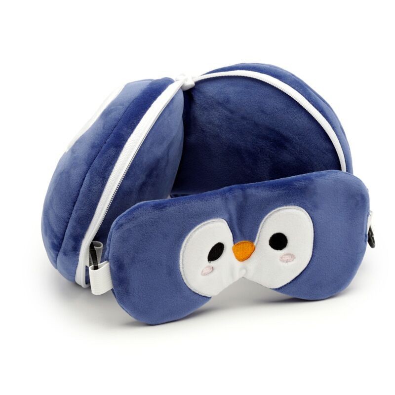Reisekissen und Schlafmaske Pinguin Nico