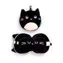 Reisekissen und Schlafmaske Katze Feline