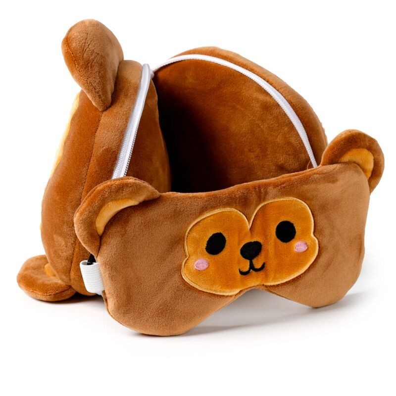 Reisekissen und Schlafmaske Affe