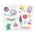 Kindertattoo Set Verzauberte Welt