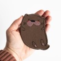 Bügelbild Aufnäher Patch Otter