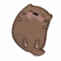 Bügelbild Aufnäher Patch Otter