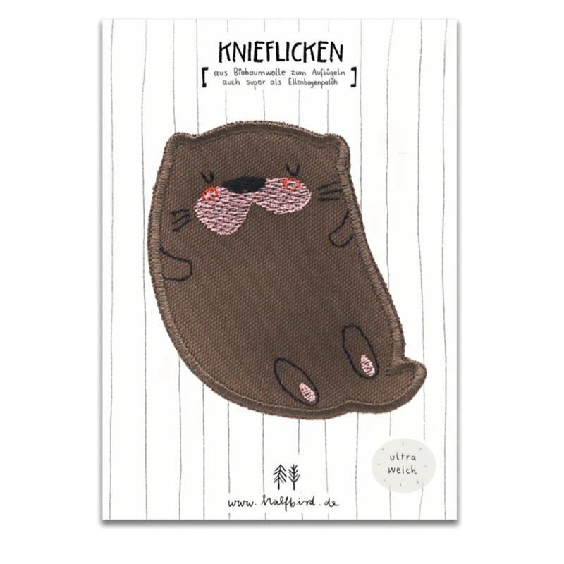 Bügelbild Aufnäher Patch Otter
