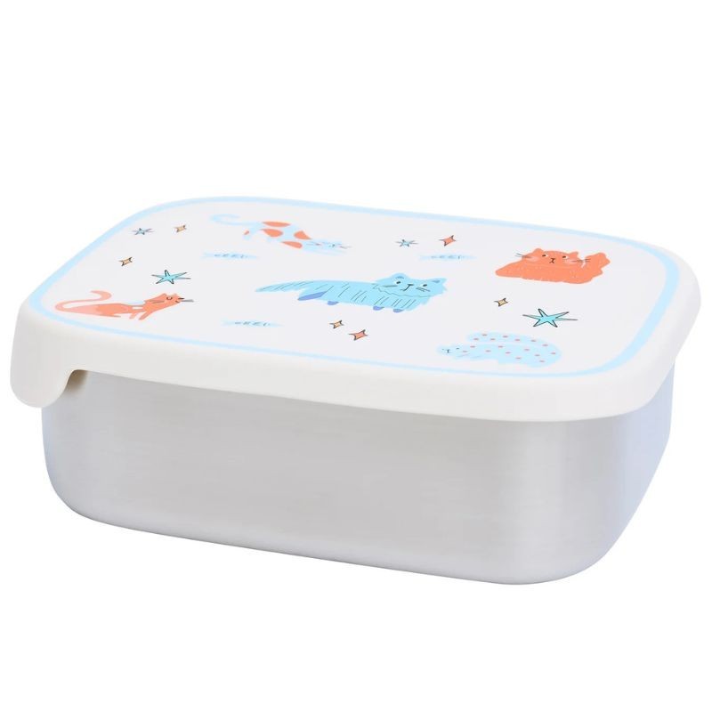 Lunchbox Edelstahl Katzen Meow