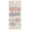 Haarspangen und Haargummi Set seashell mix