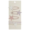Haarspangen und Haargummi Set starfish